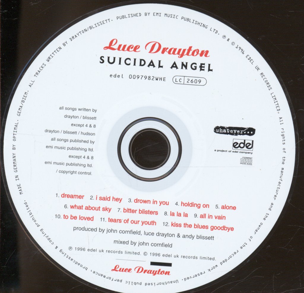 Luce Drayton - Suicidal Angel - Cd