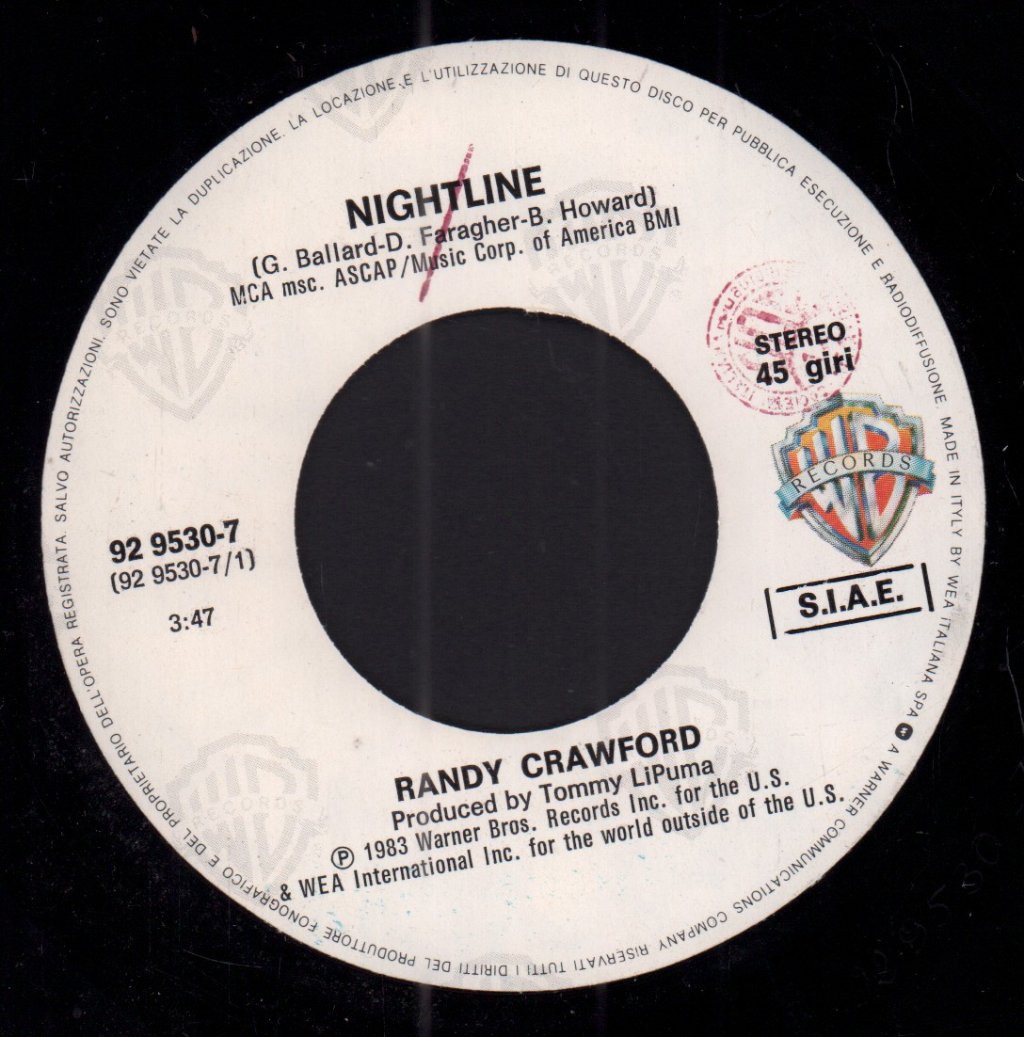 Randy Crawford - Nightline - 7 Inch