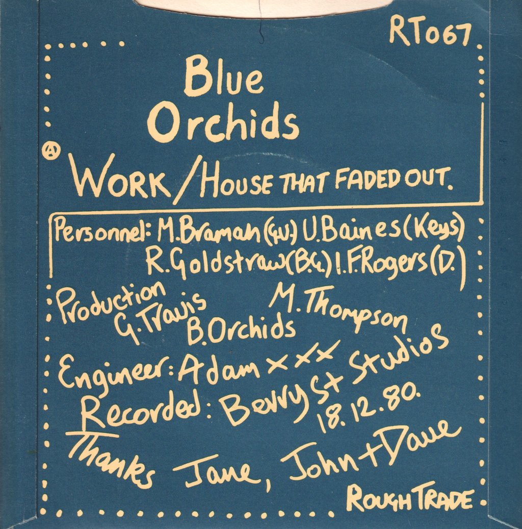 Blue Orchids - Work - 7 Inch