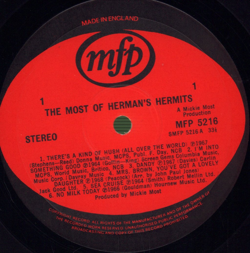 Herman's Hermits - Most Of - Lp