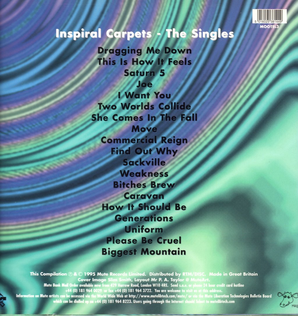 Inspiral Carpets - Singles - Double Lp