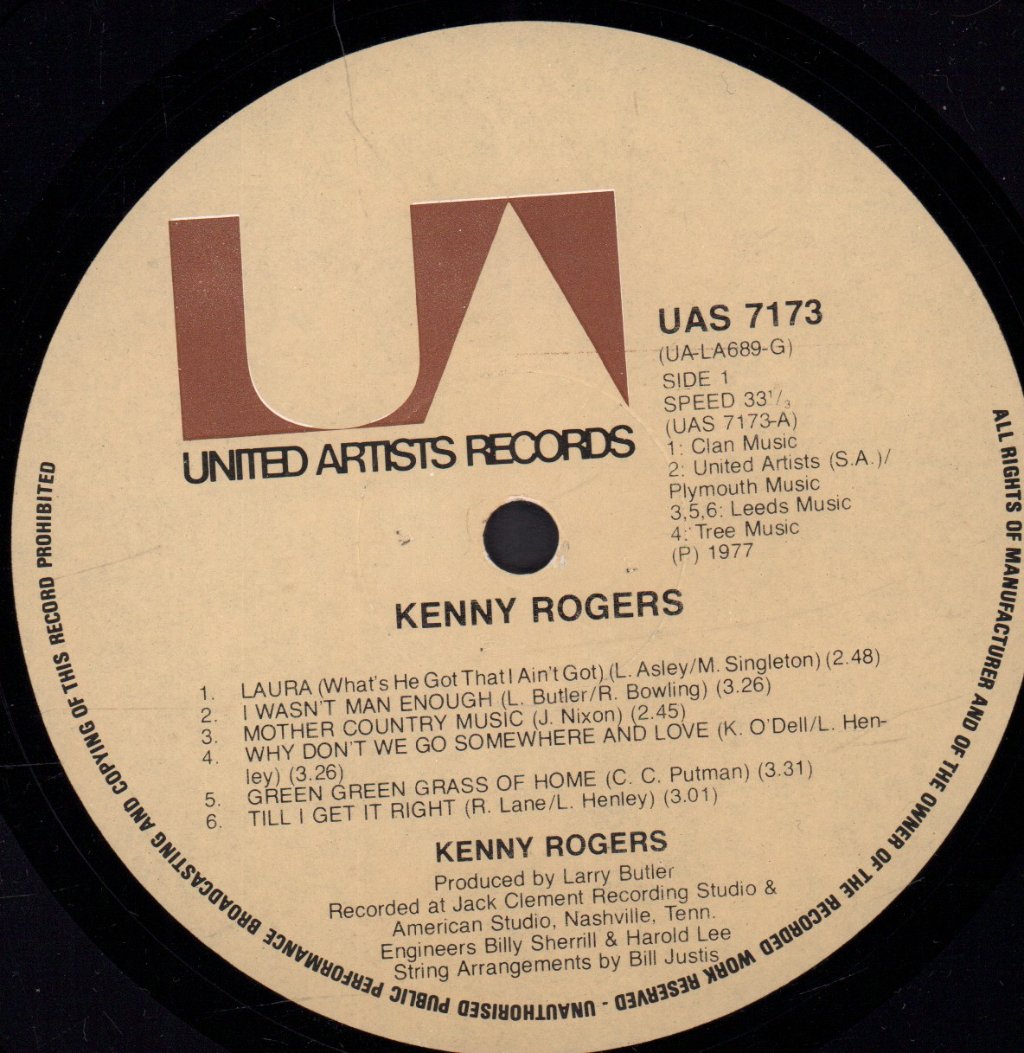 Kenny Rogers - Kenny Rogers - Lp
