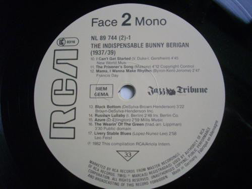 Bunny Berigan - Indispensable Bunny Berigan - Double Lp
