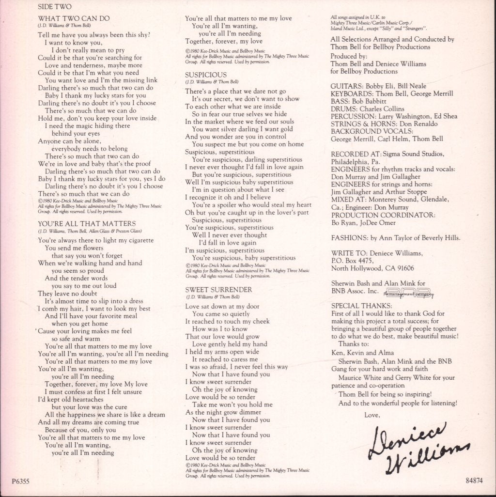 Deniece Williams - My Melody - Lp