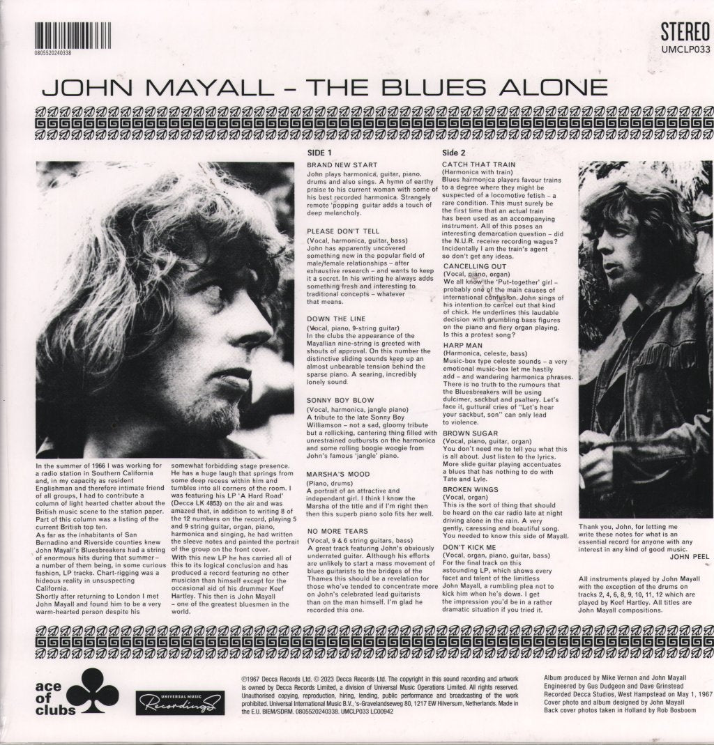 John Mayall - Blues Alone - Lp