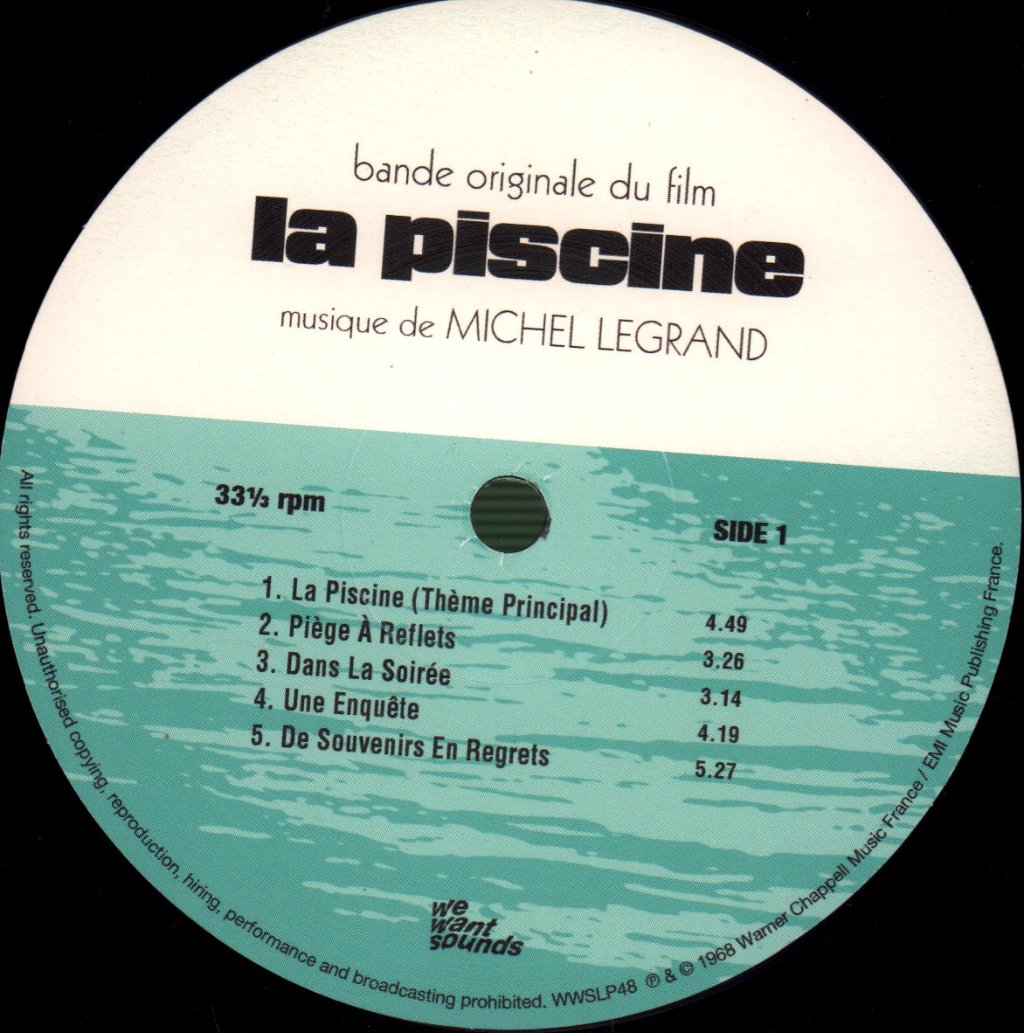 Michel Legrand - La Piscine (Bande Originale Du Film) - Lp