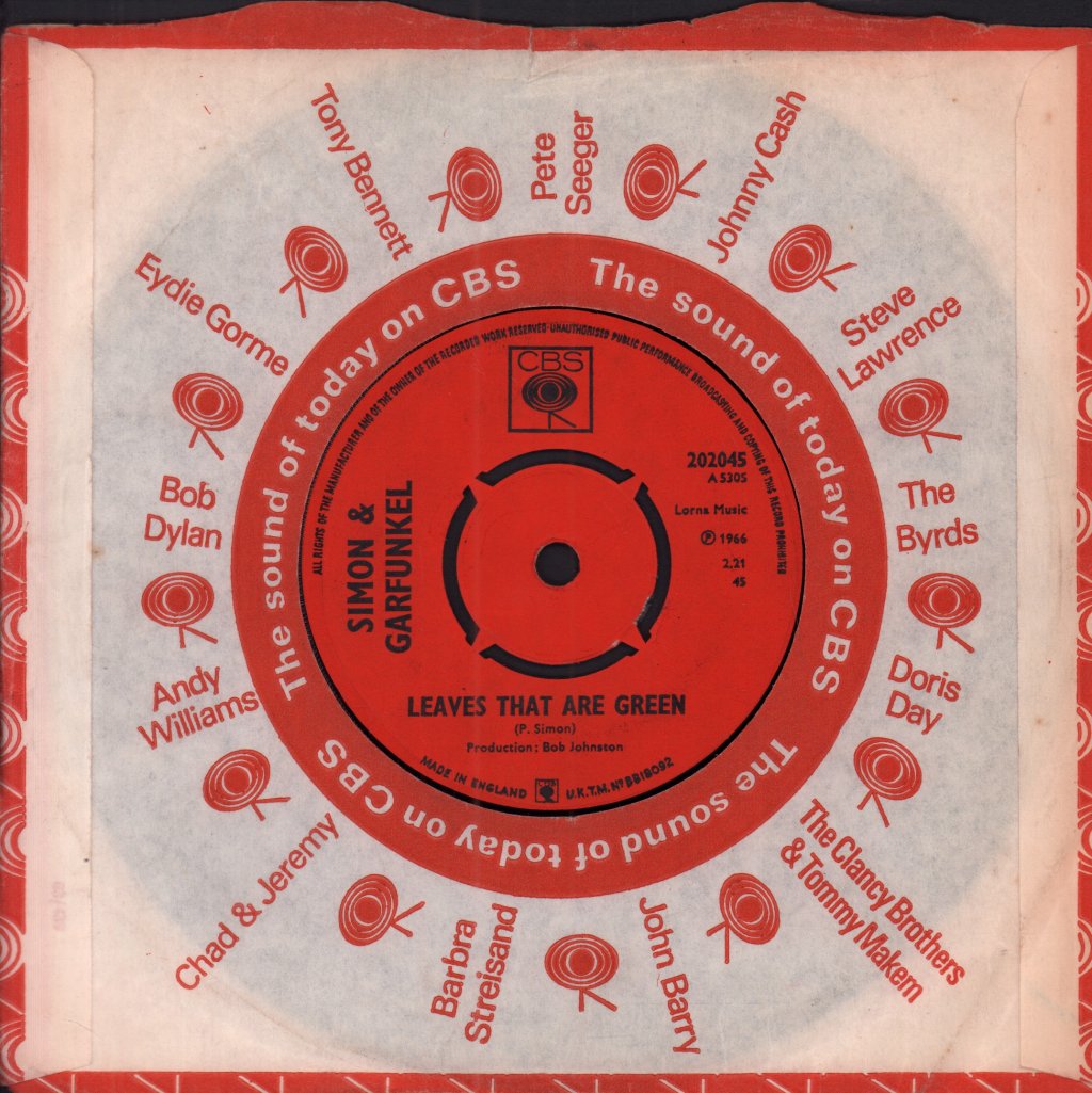 Simon And Garfunkel - Homeward Bound - 7 Inch
