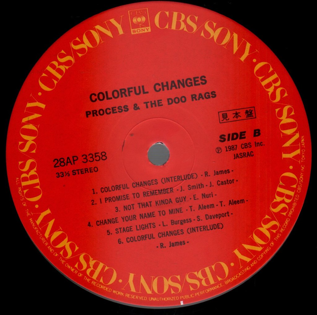 Process and the Doo Rags - Colorful Changes - Lp