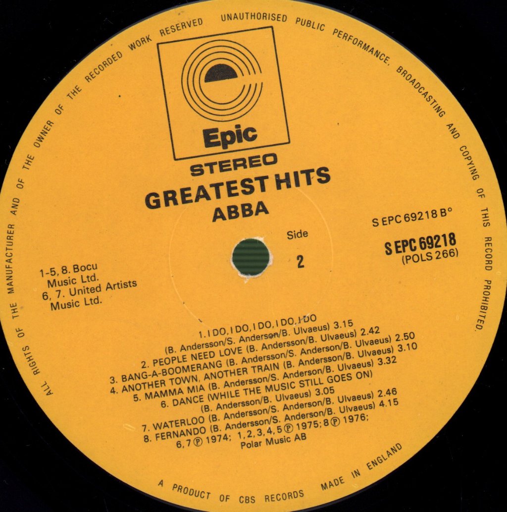 ABBA - Greatest Hits - Lp
