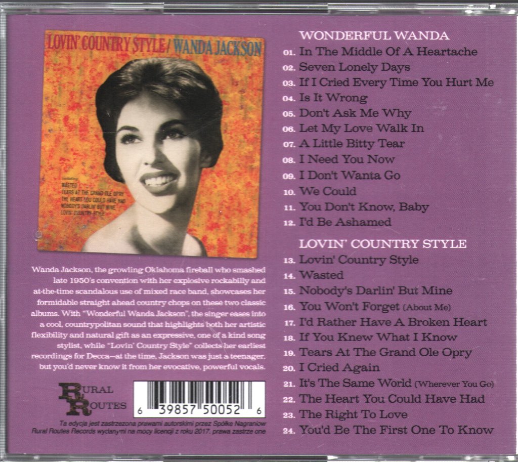 Wanda Jackson - Wonderful Wanda / Lovin' Country Style - Cd