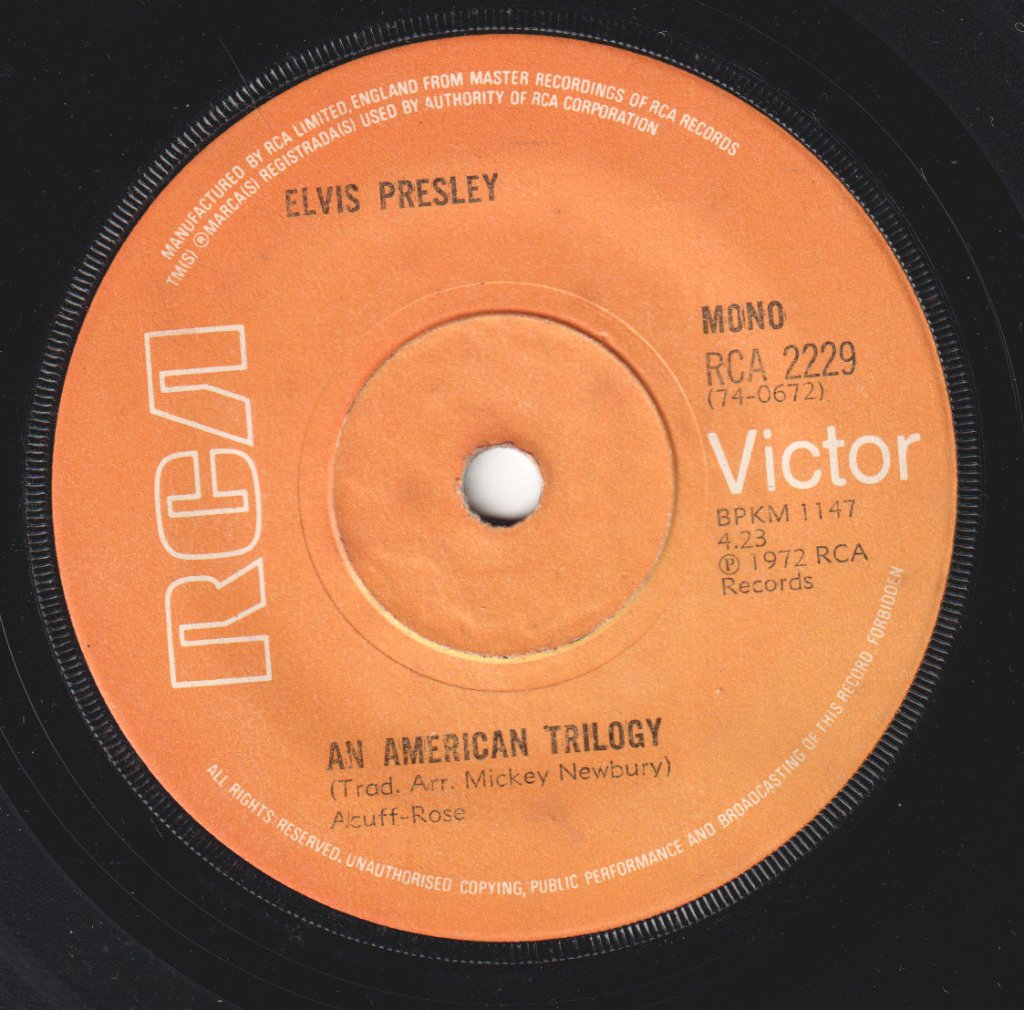 Elvis Presley - First Time Ever I Saw Your Face - 7 Inch