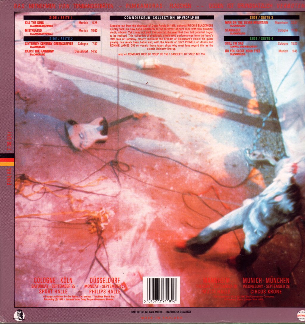 Rainbow - Live In Germany 1976 - Double Lp