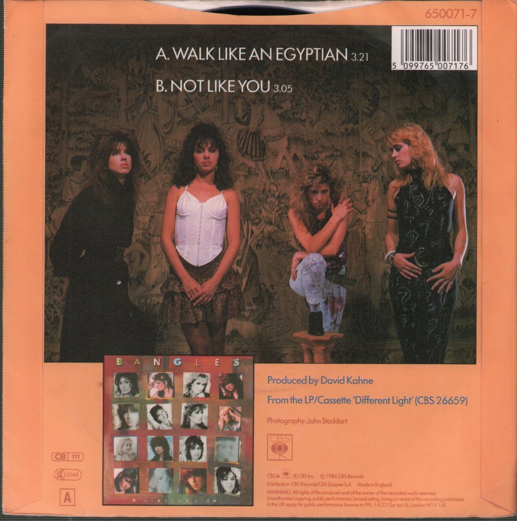 Bangles - Walk Like An Egyptian - 7 Inch