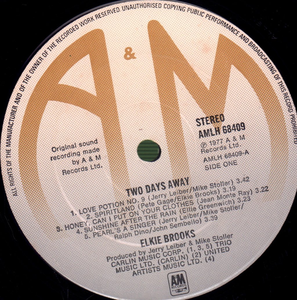 Elkie Brooks - Two Days Away - Lp