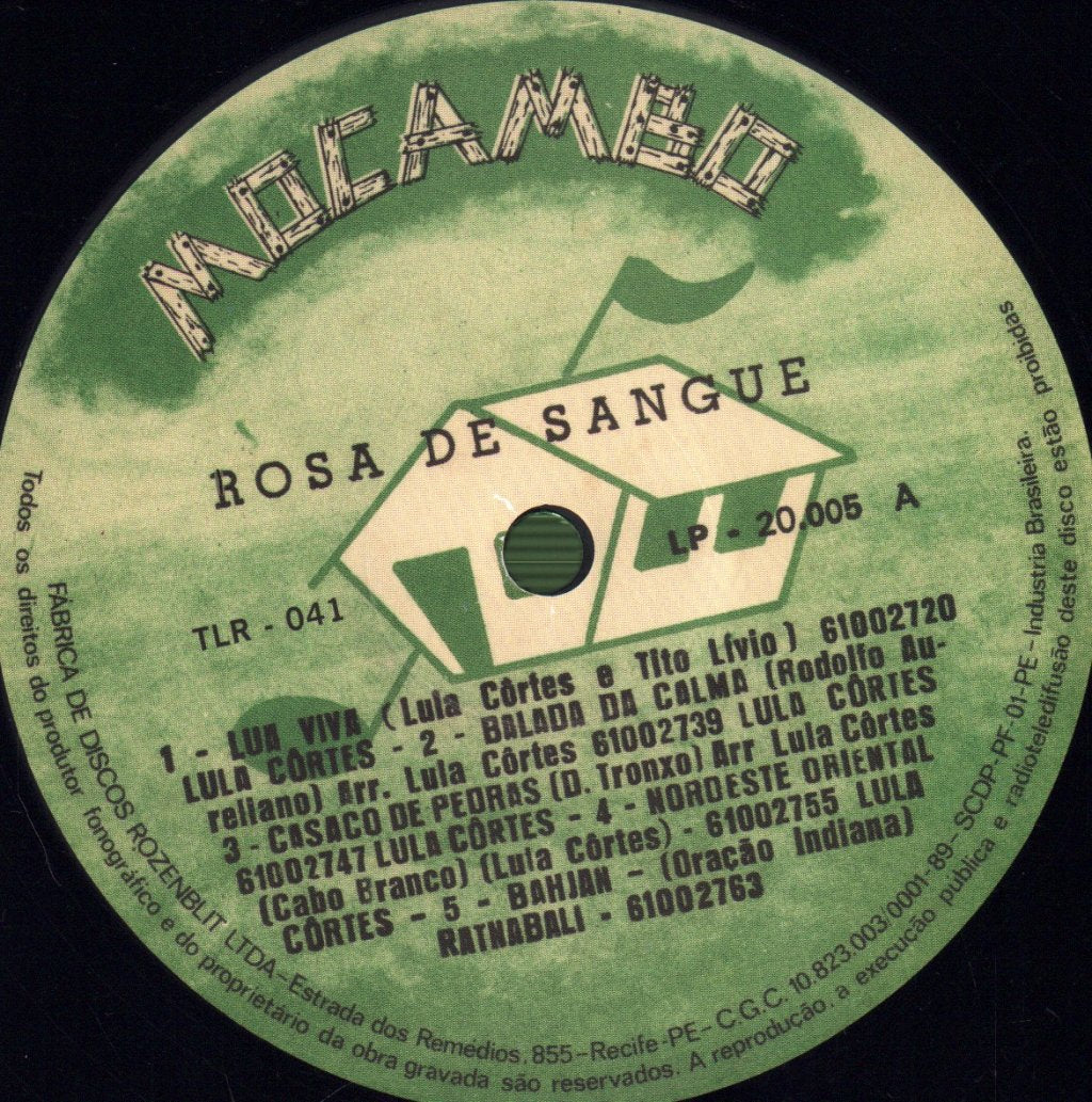 Lula Cortes - Rosa De Sangue - Lp