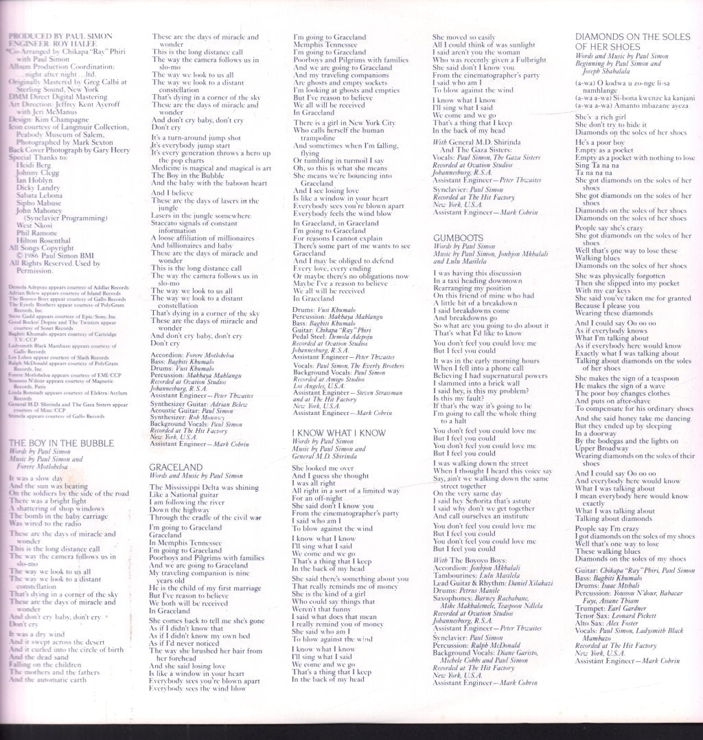Paul Simon - Graceland - Lp