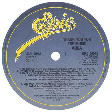 ABBA - Thank You For The Music - Lp