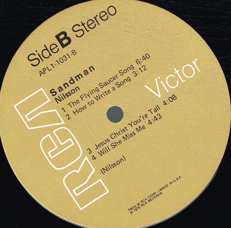 Harry Nilsson - Sandman - Lp