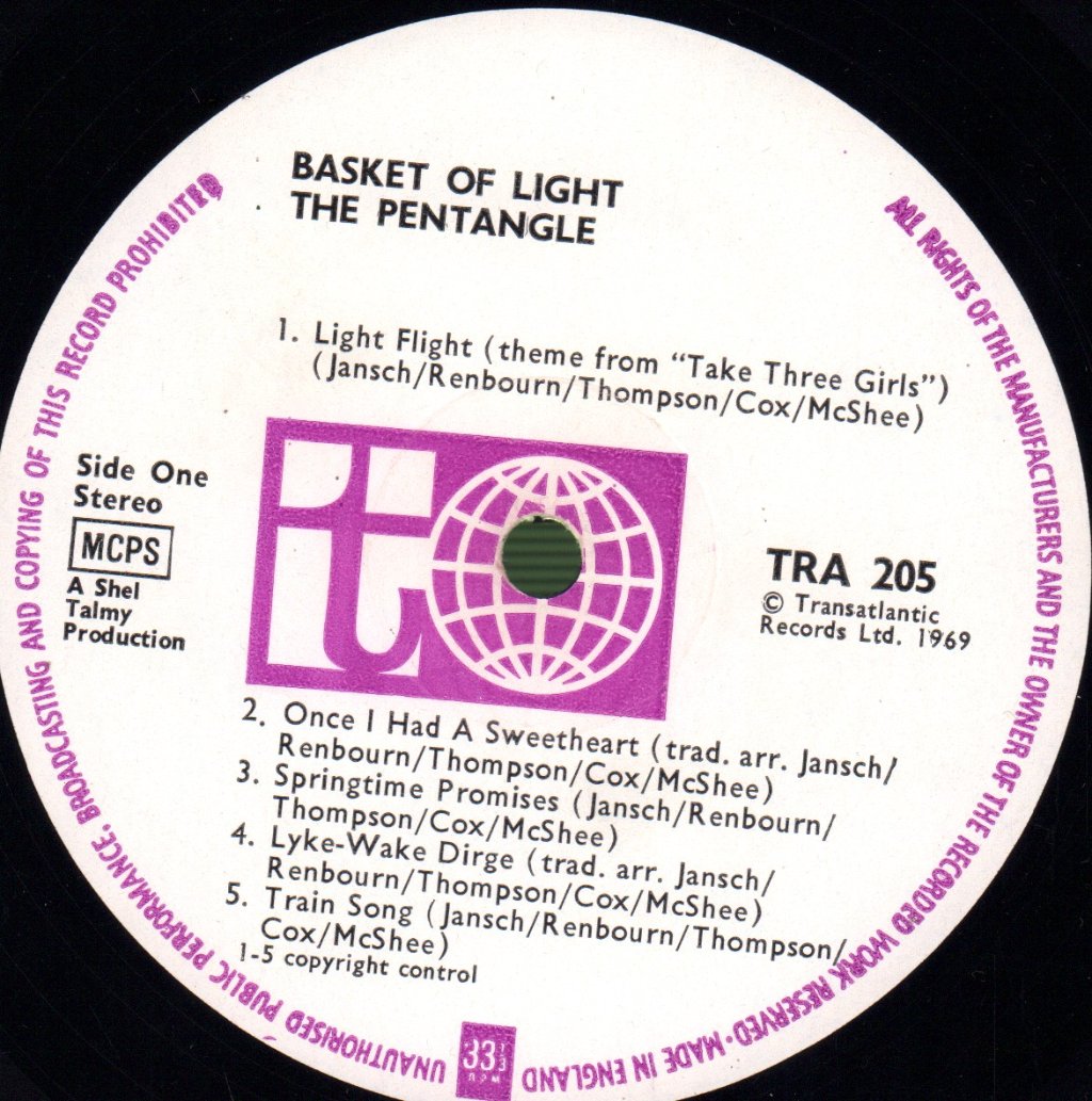 Pentangle - Basket Of Light - Lp