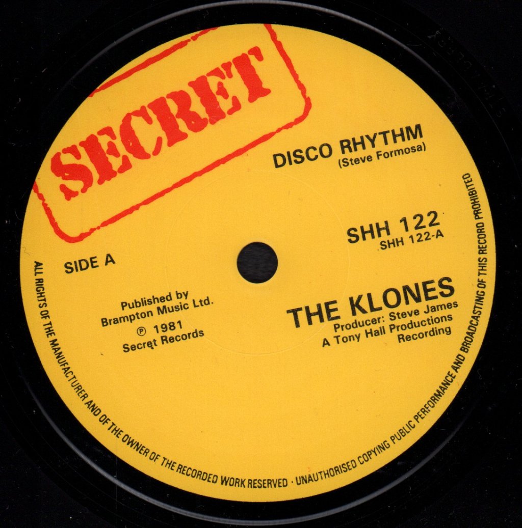Klones - Disco Rhythm - 7 Inch