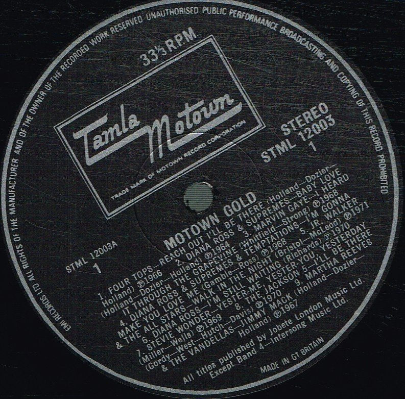 Various Artists - Motown Gold - Lp