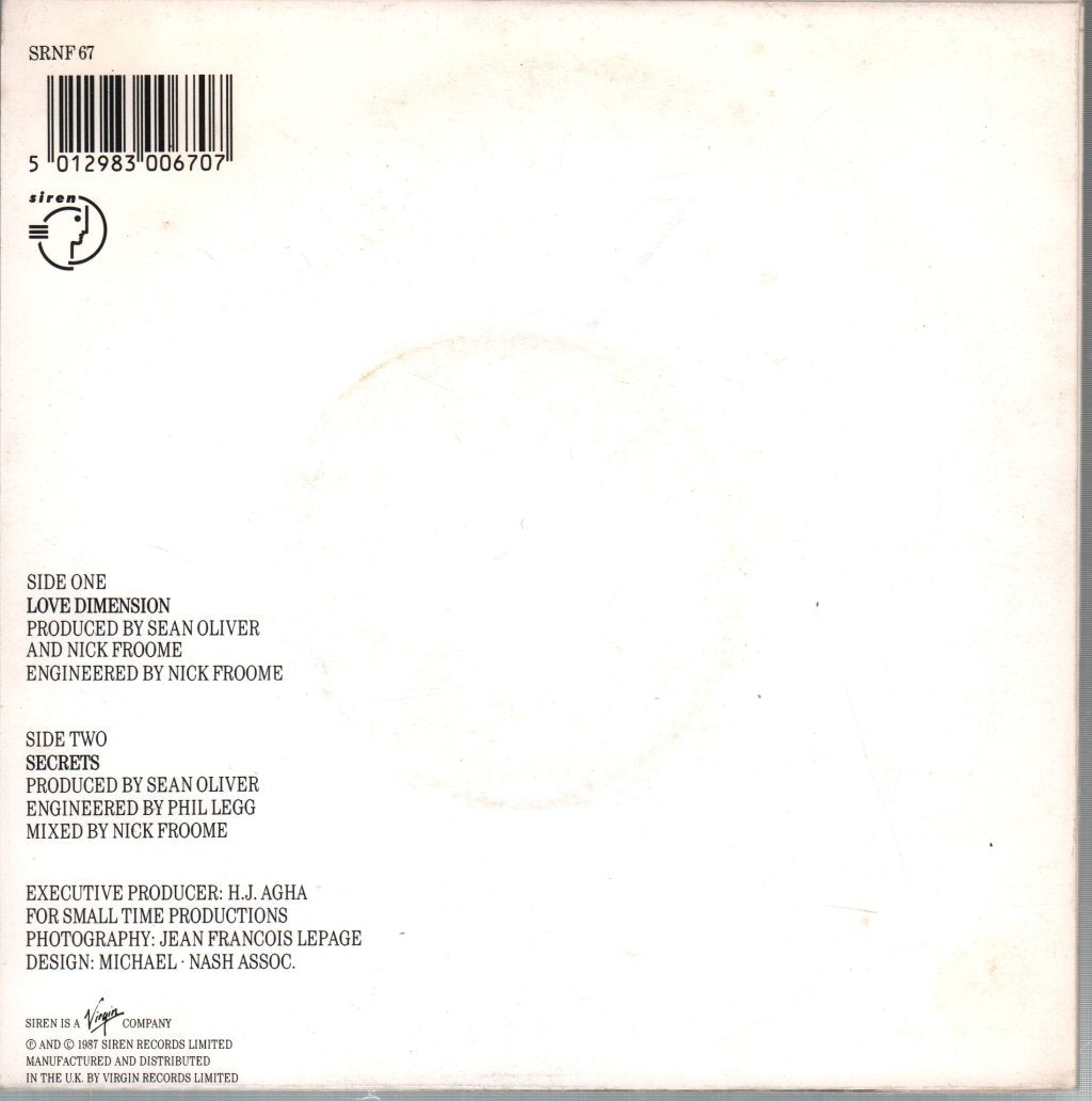 Oldland Montano - Love Dimension - 7 Inch
