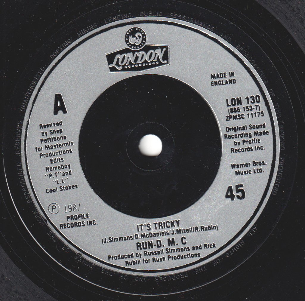 Run Dmc - It's Tricky - 7 Inch