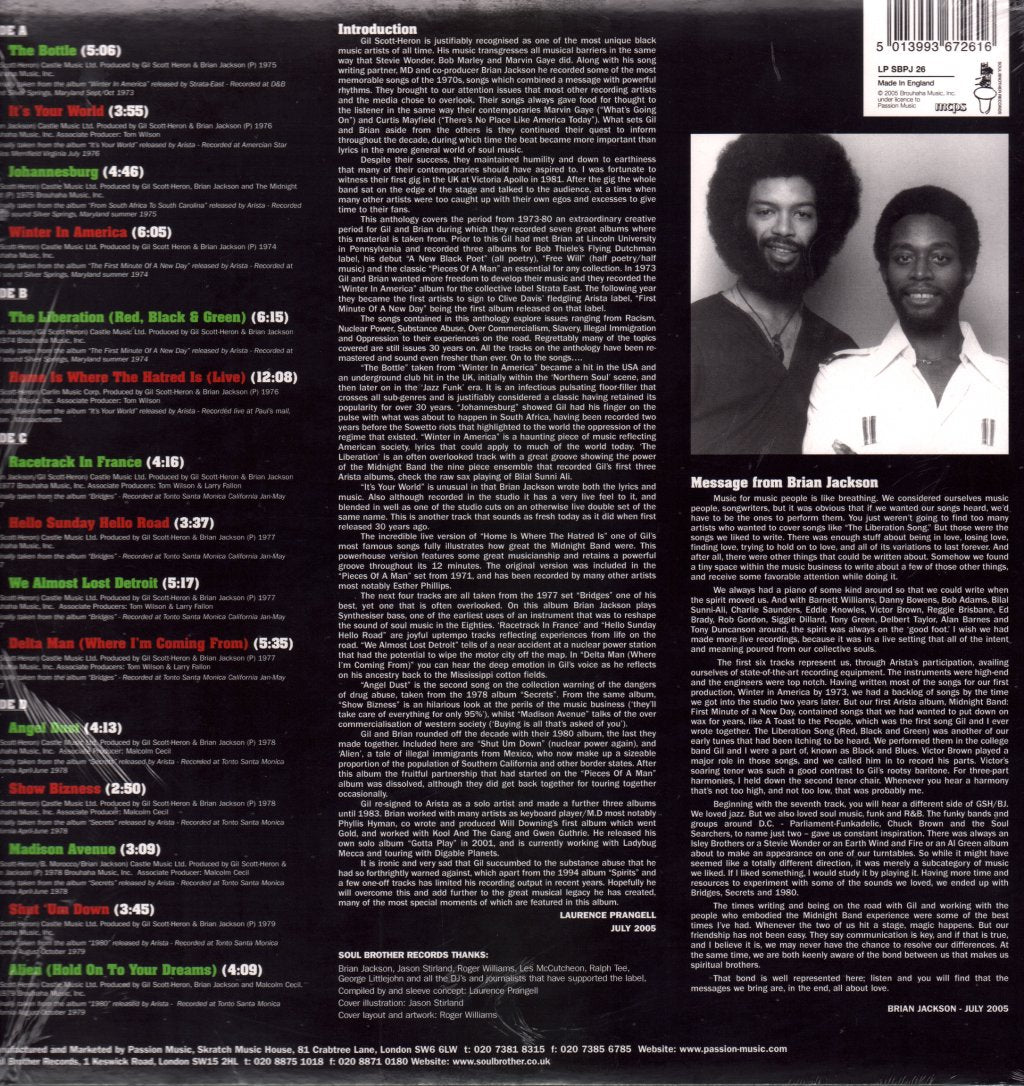Gil Scott-Heron & Brian Jackson - Anthology - Messages - Double Lp