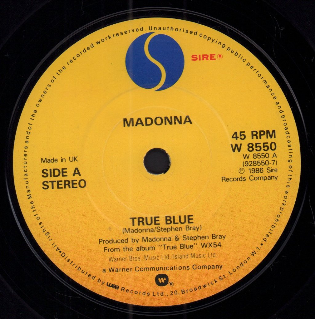 Madonna - True Blue - 7 Inch