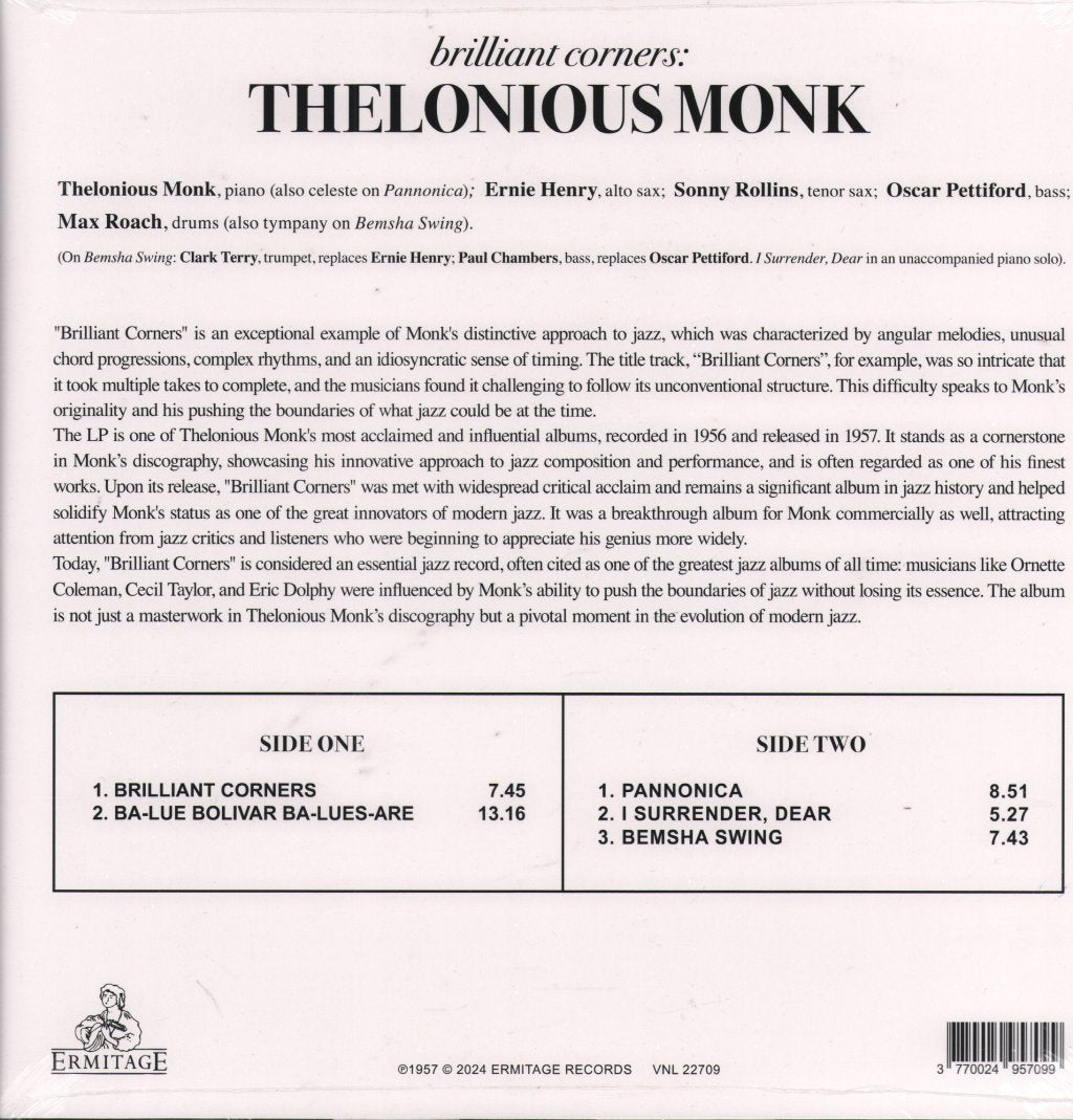 Thelonious Monk - Brilliant Corners - Lp