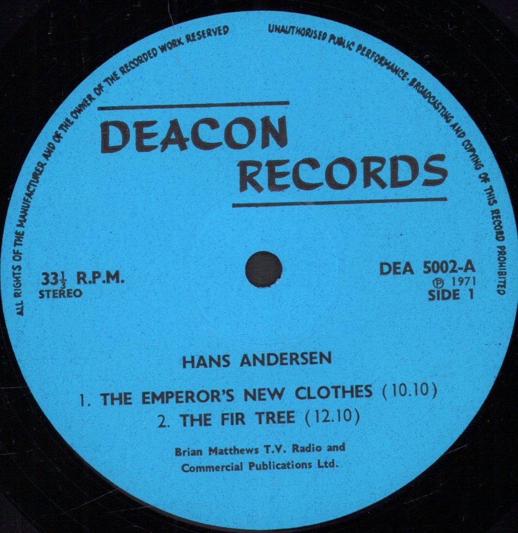 Brian Matthew - Hans Christian Andersen Volume 2 - Lp