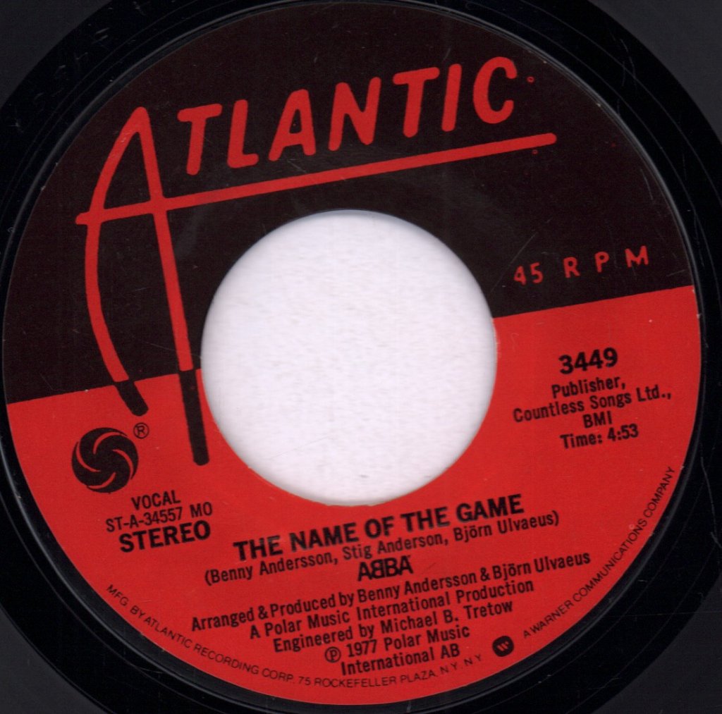 ABBA - Name Of The Game - 7 Inch