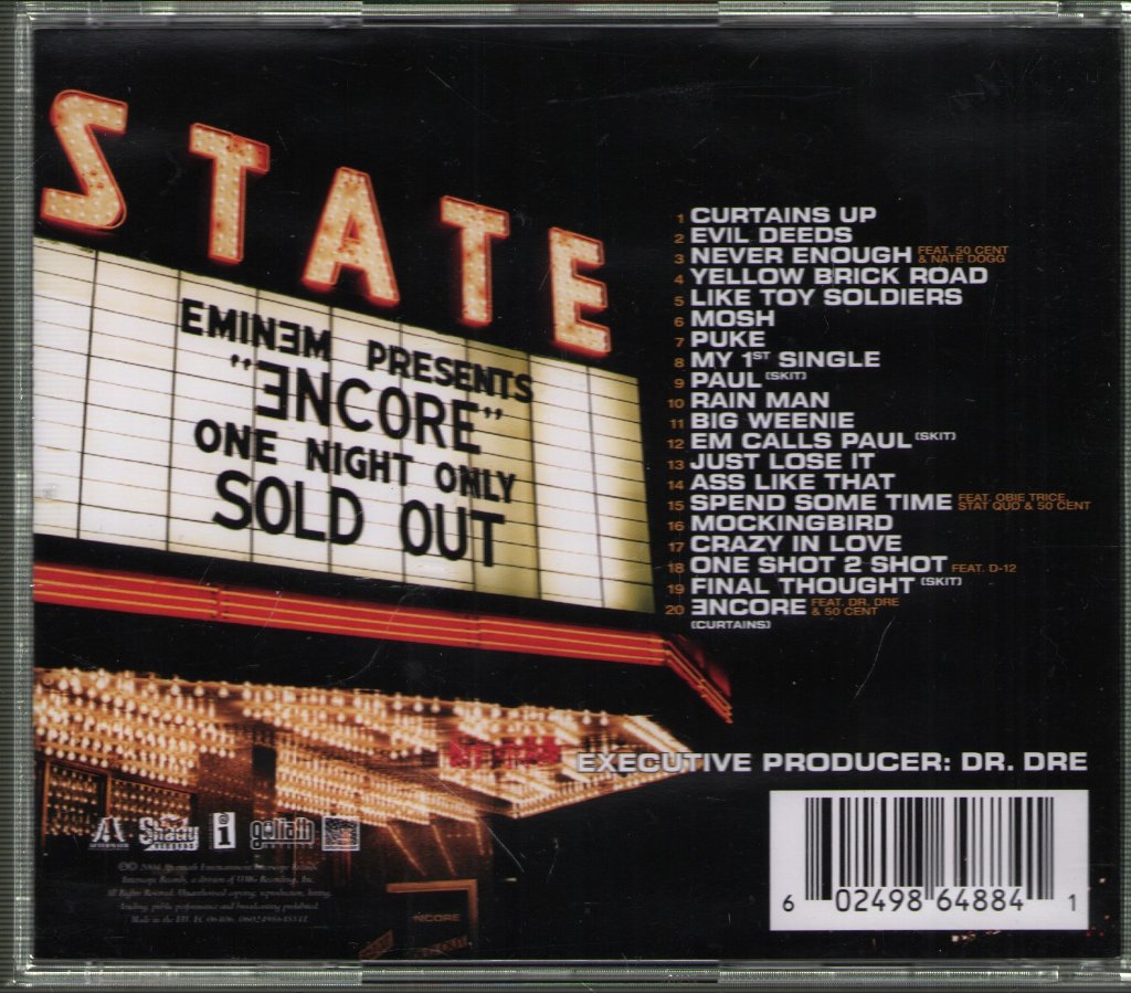 Eminem - Encore - Cd