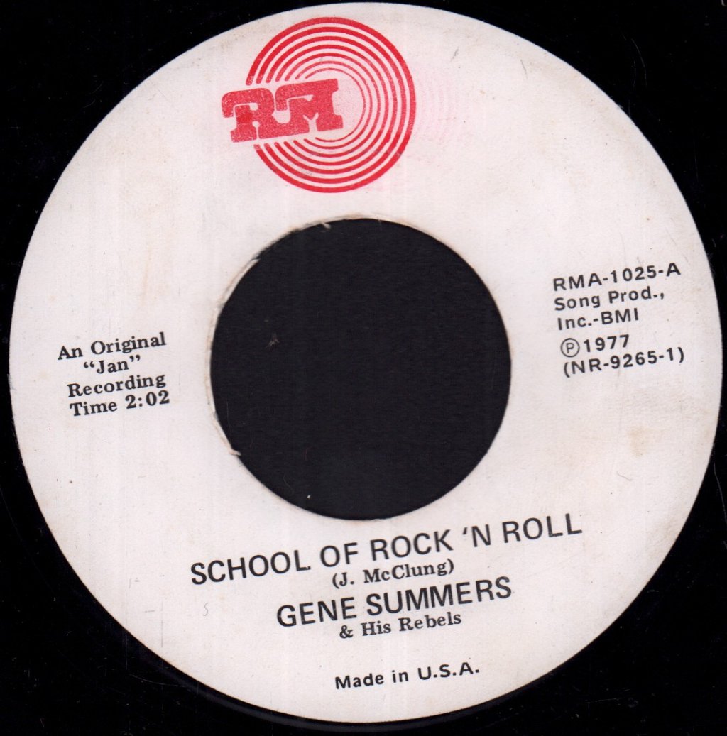 Gene Summers And His Rebels - School Of Rock 'N' Roll - 7 Inch