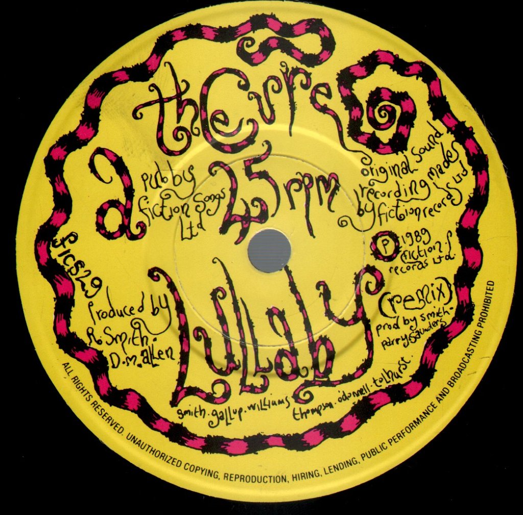 Cure - Lullaby - 7 Inch