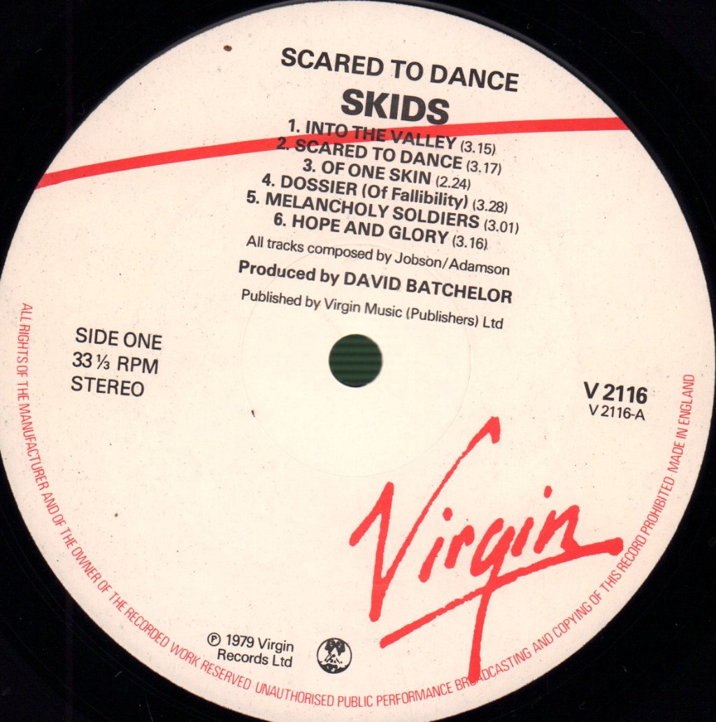 Skids - Scared To Dance - Lp