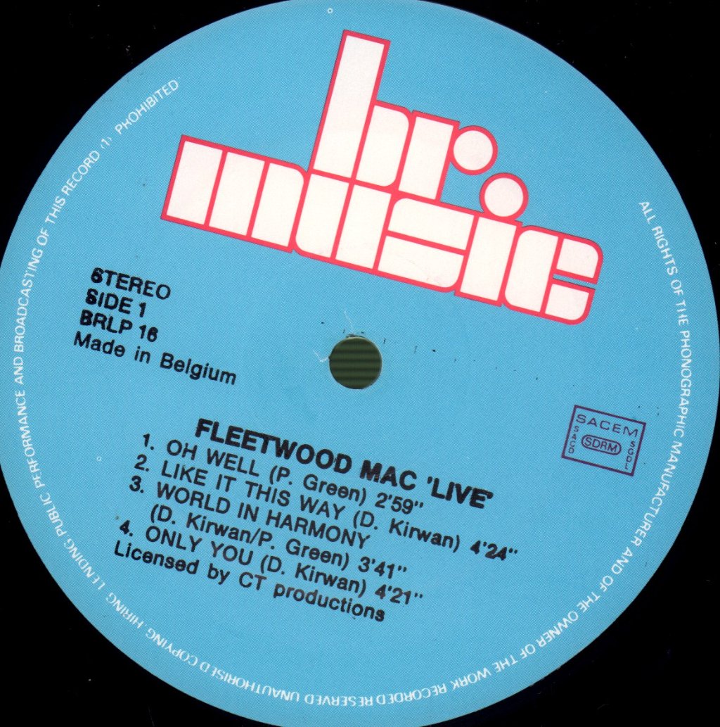 Fleetwood Mac - Live - Lp