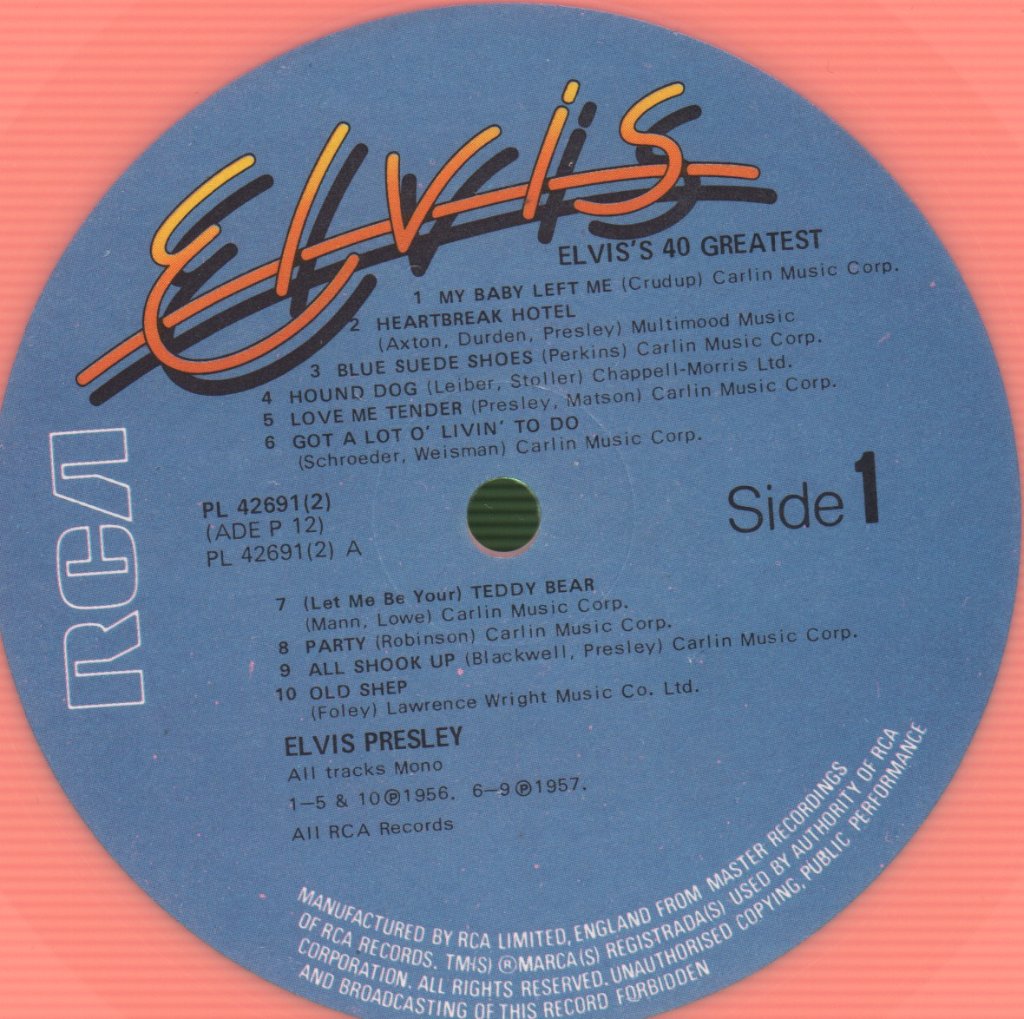 Elvis Presley - 40 Greatest - Double Lp