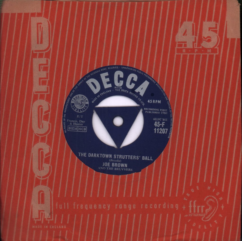 Joe Brown And The Bruvvers - Darktown Strutters' Ball - 7 Inch