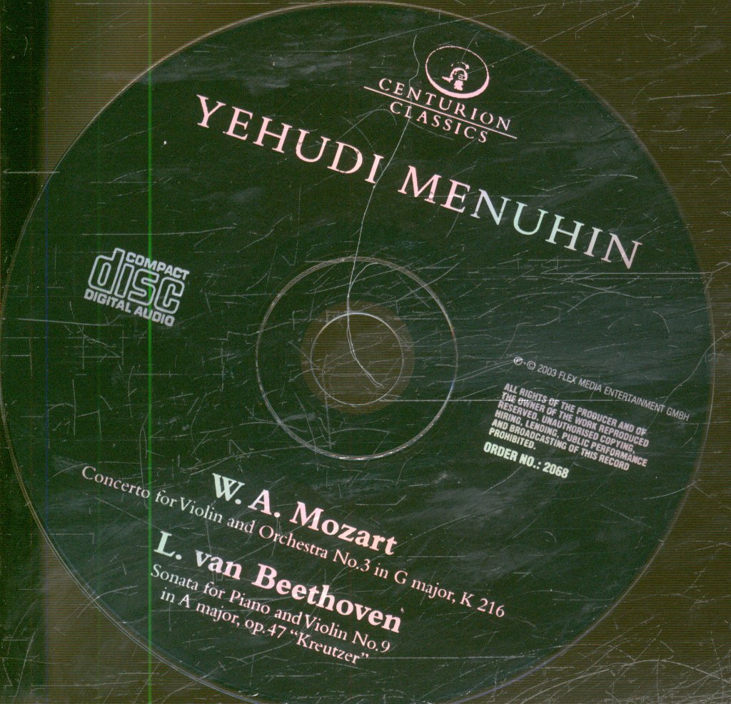 Yehudi Menuhin - W. A. Mozart / L. Van Beethoven - Cd