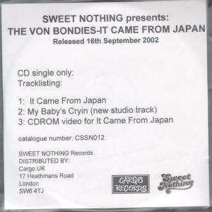 Von Bondies - It Came From Japan - Cdr