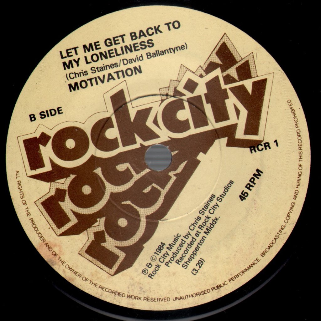 Motivation (80'S Group) - So Lonely - 7 Inch
