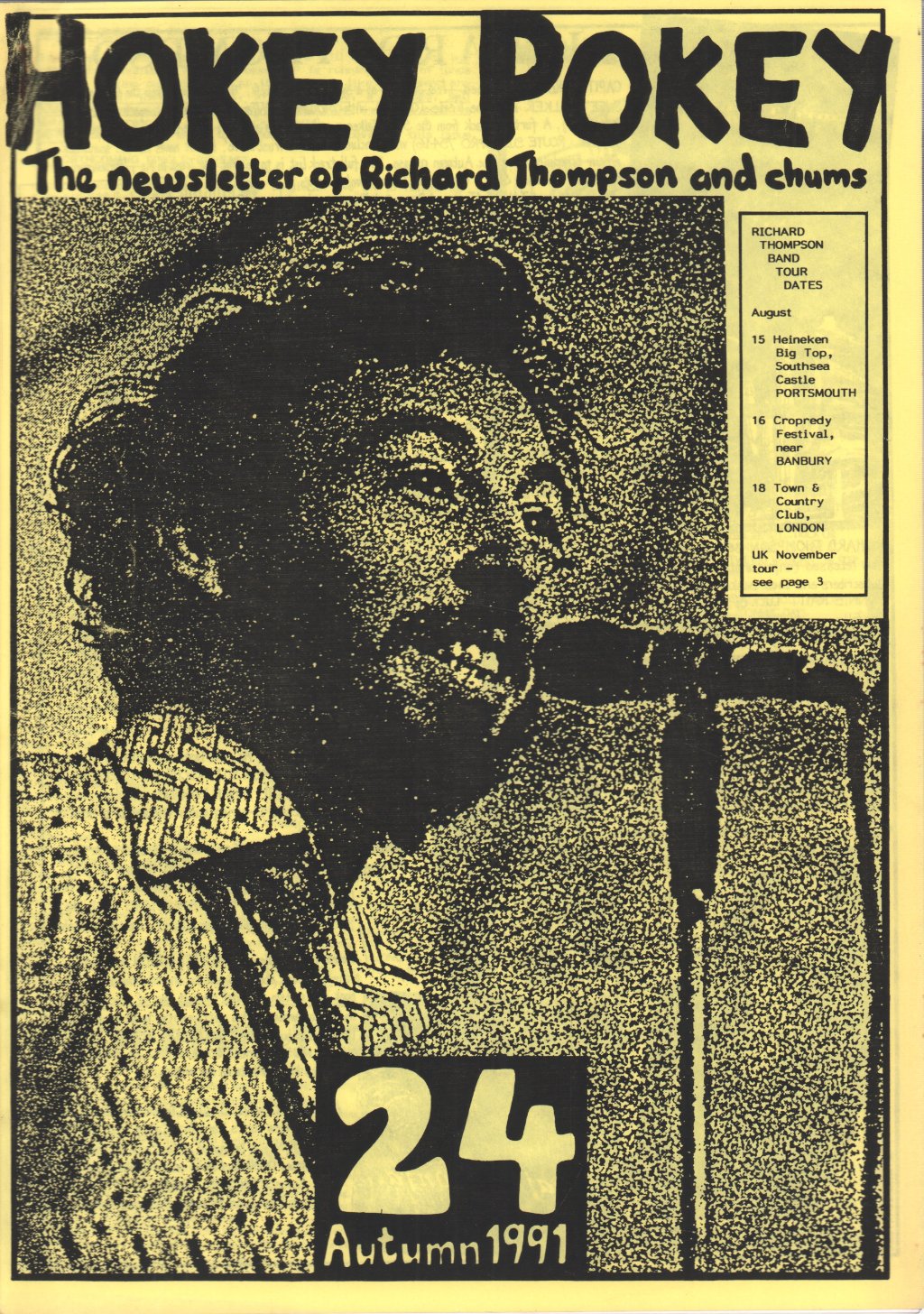 Richard Thompson - Hokey Pokey 24 - Autumn 1991 - Fanzine