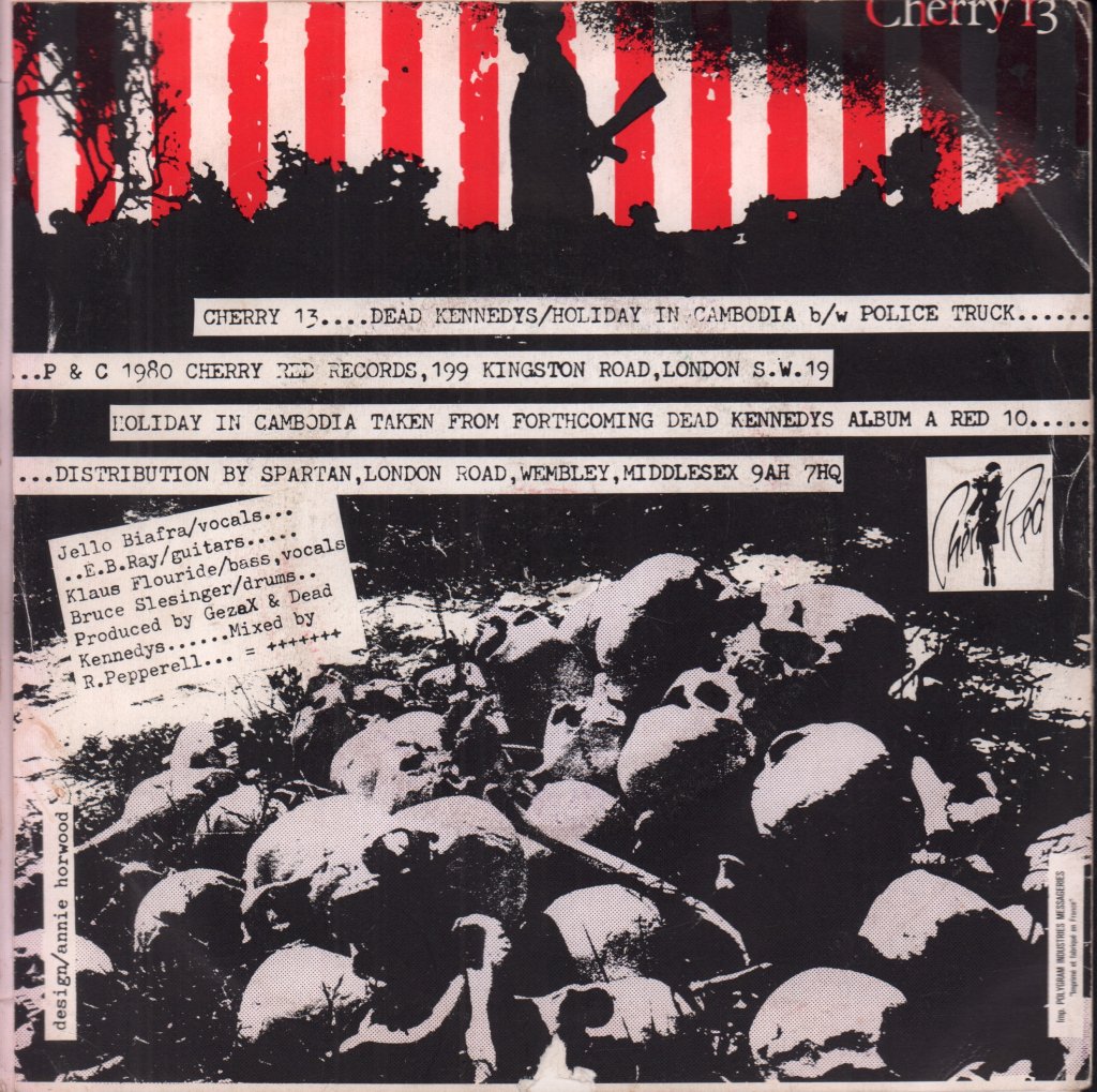 Dead Kennedys - Holiday In Cambodia - 7 Inch