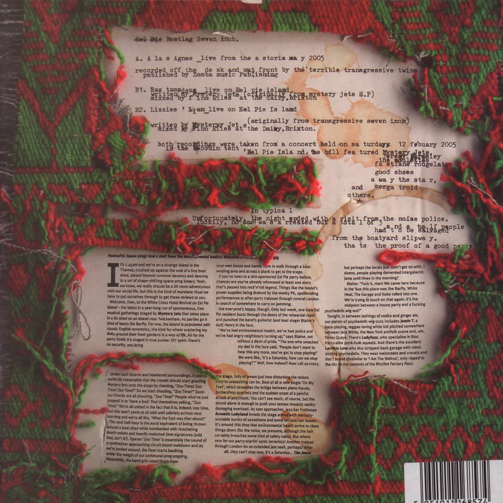 Mystery Jets - Eel Pie Bootleg - 7 Inch