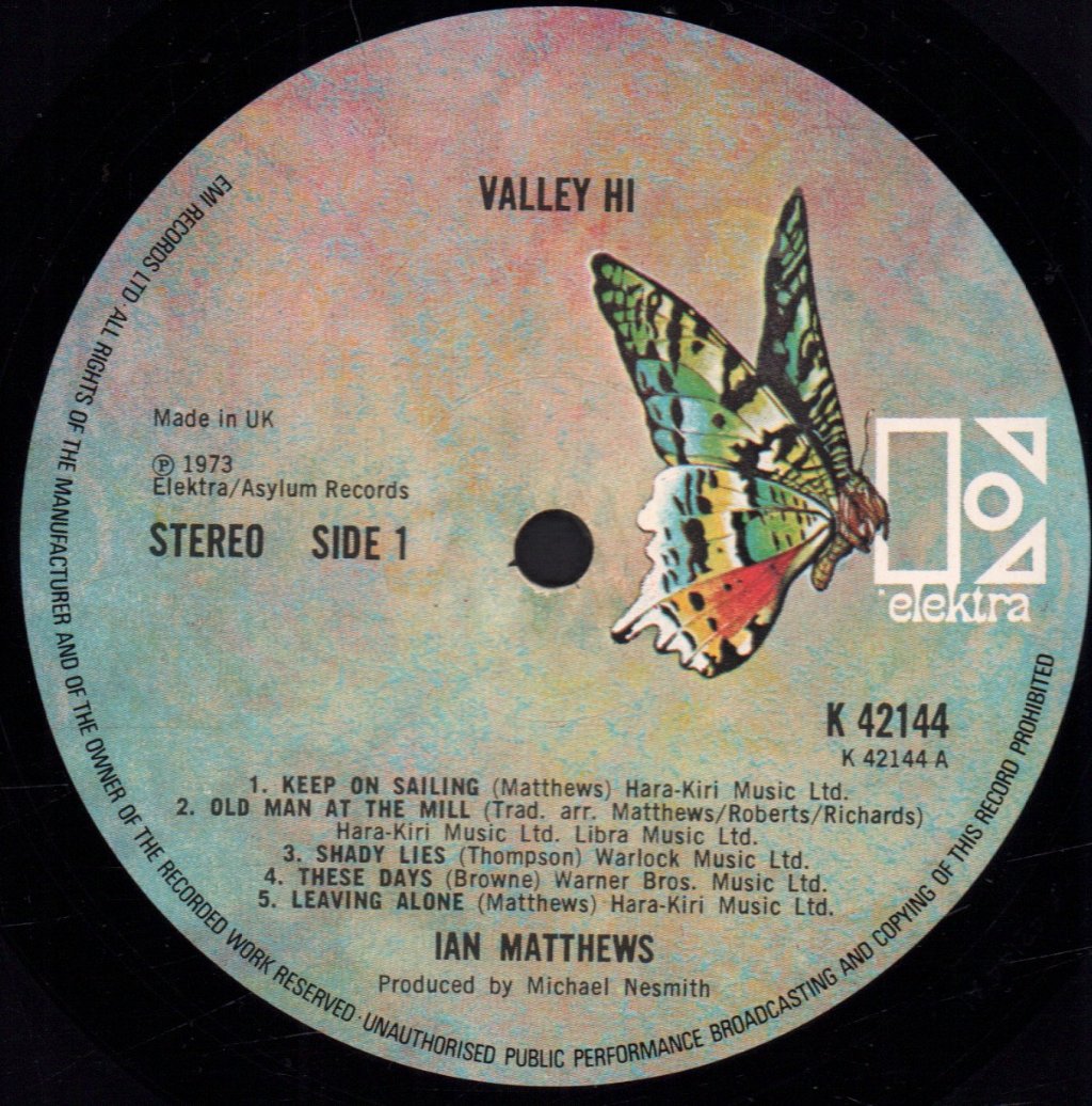 Ian Matthews - Valley Hi - Lp