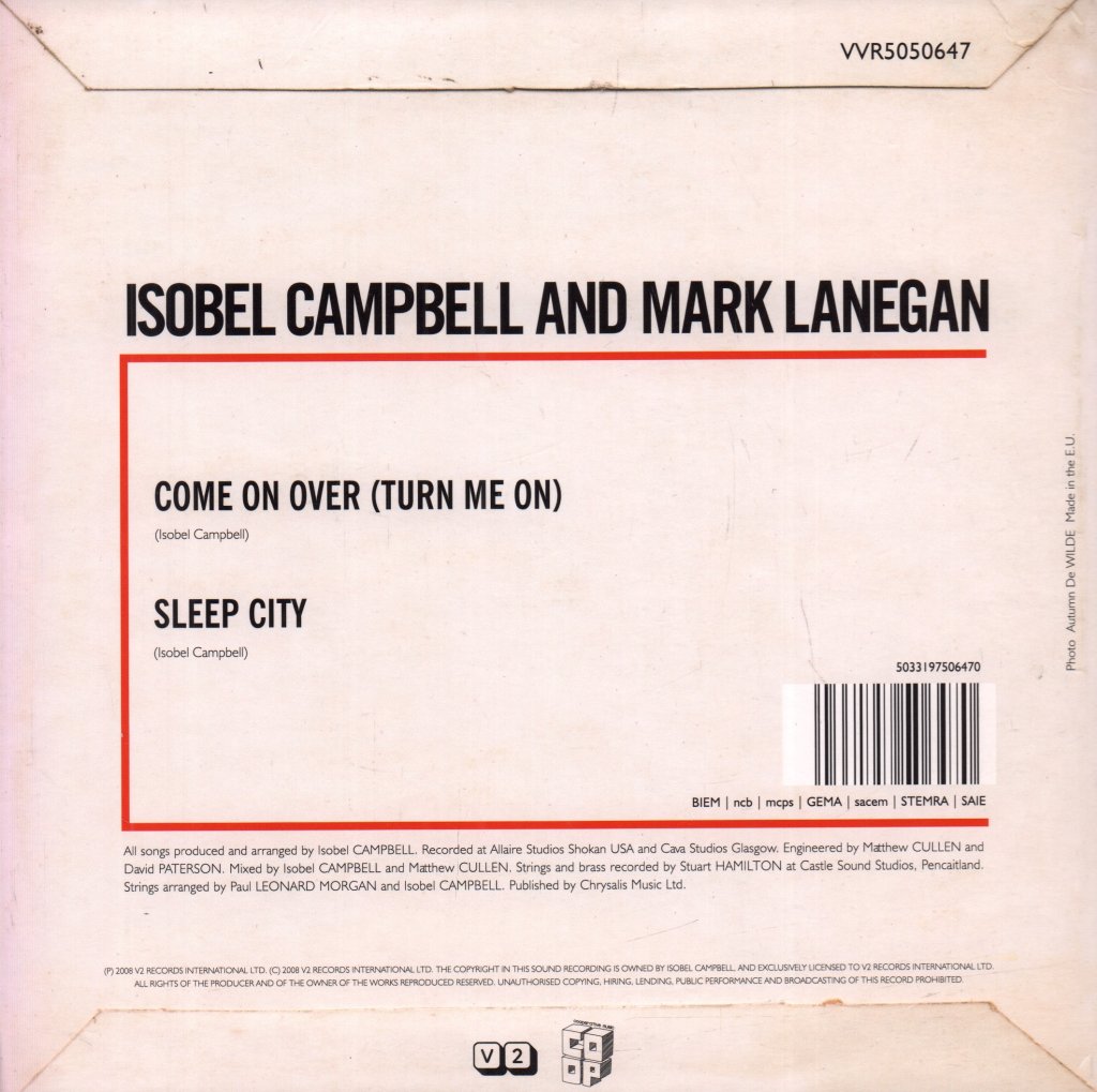 Isobel Campbell & Mark Lanegan - Come On Over (Turn Me On) - 7 Inch