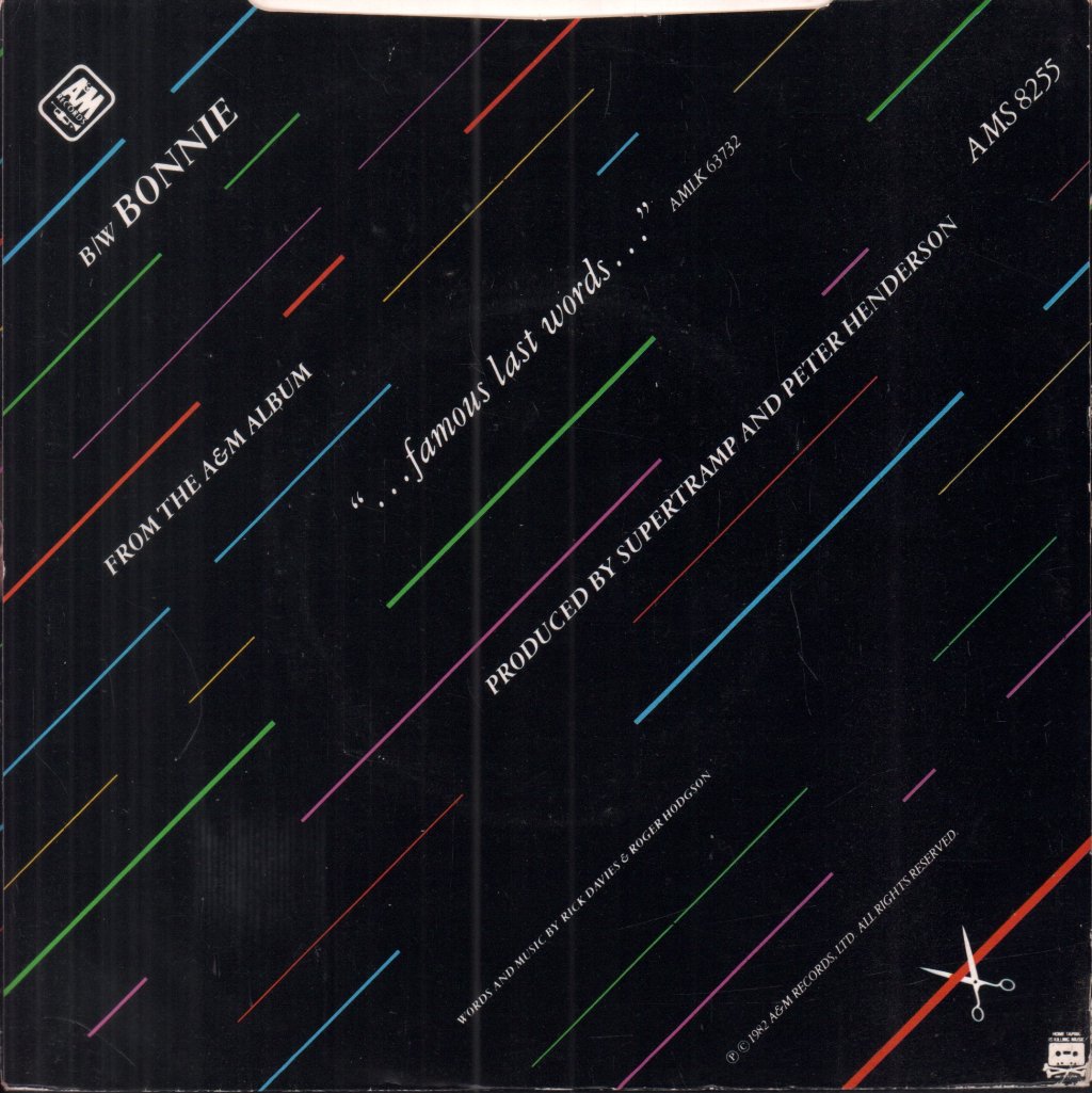 Supertramp - It's Raining Again - 7 Inch