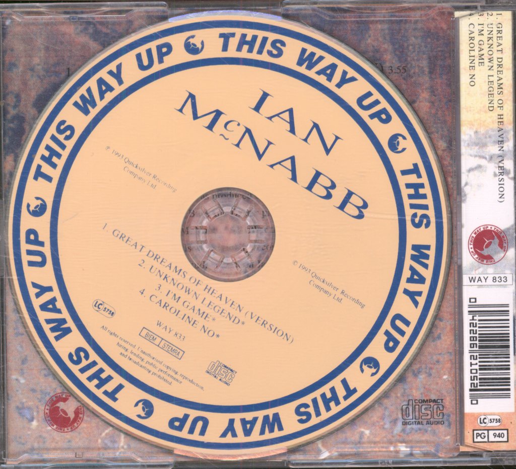 Ian McNabb - Great Dreams Of Heaven - Cd