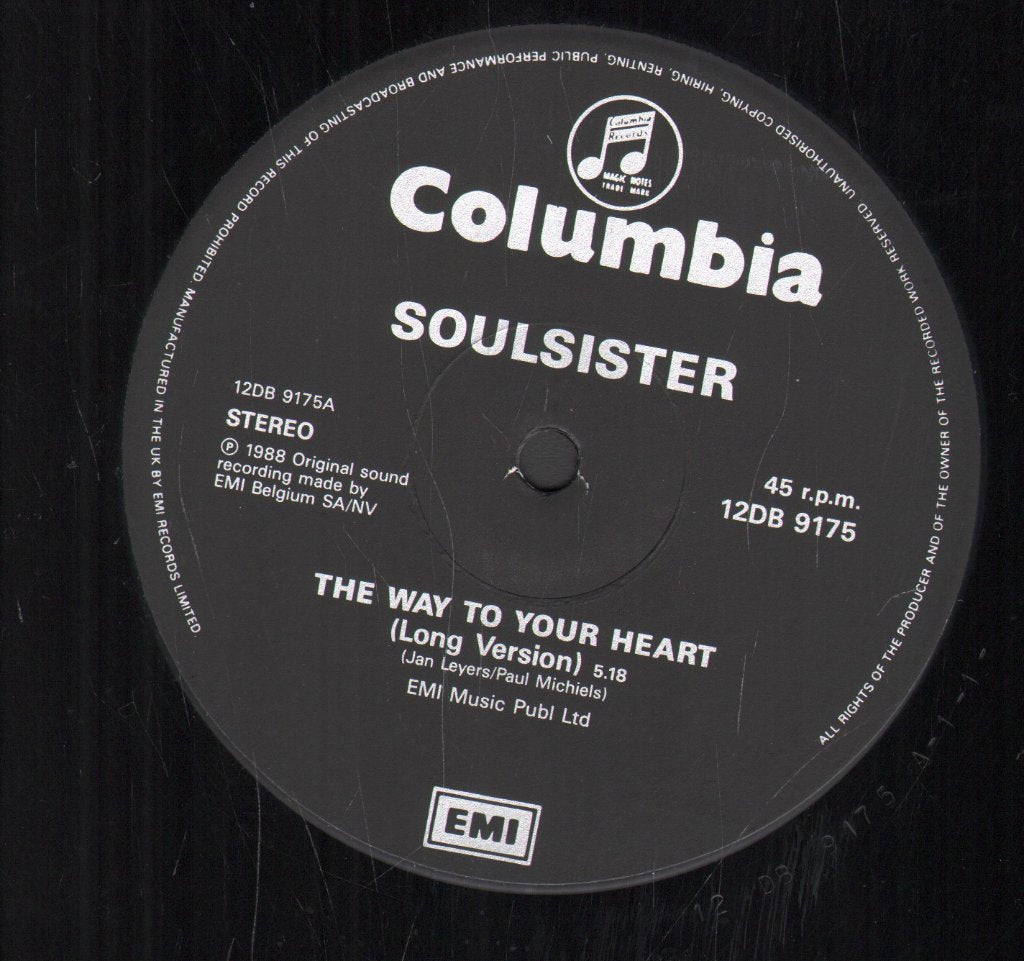Soulsister - Way To Your Heart - 12 Inch